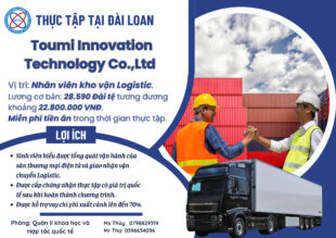 THỰC TẬP CÓ LƯƠNG TẠI ĐÀI LOAN – NGÀNH LOGISTICS – XUẤT NHẬP KHẨU